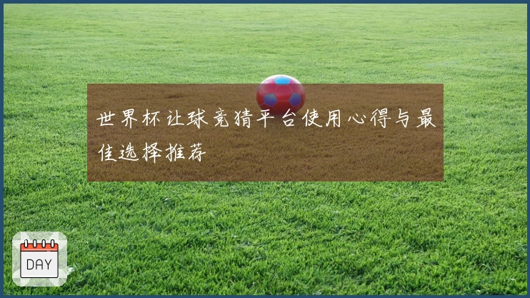 世界杯让球竞猜平台使用心得与最佳选择推荐